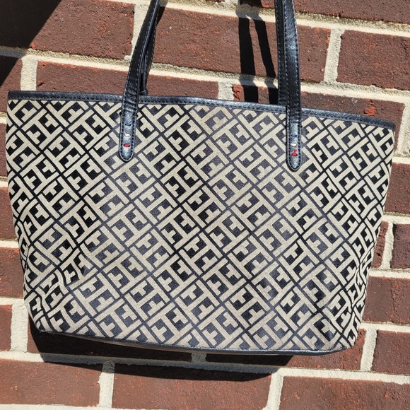 Tommy Hilfiger shopper tote shoulder bag canvas - Picture 6 of 7